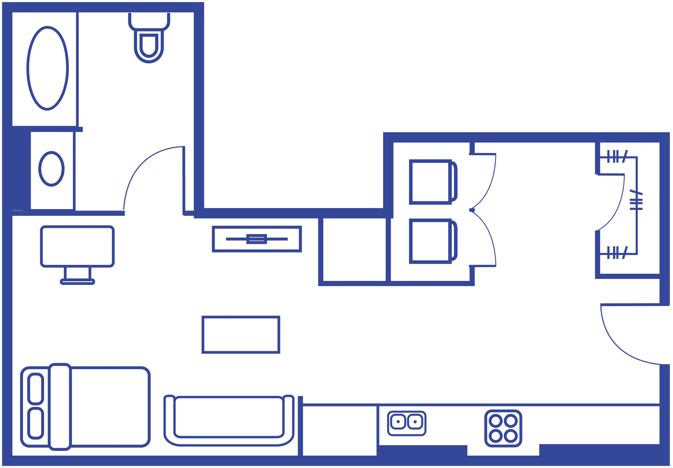 STUDIO TOWER 2* floorplan