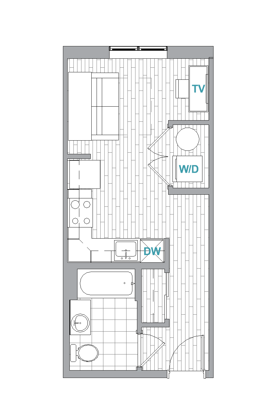 Studio Aerial floorplan