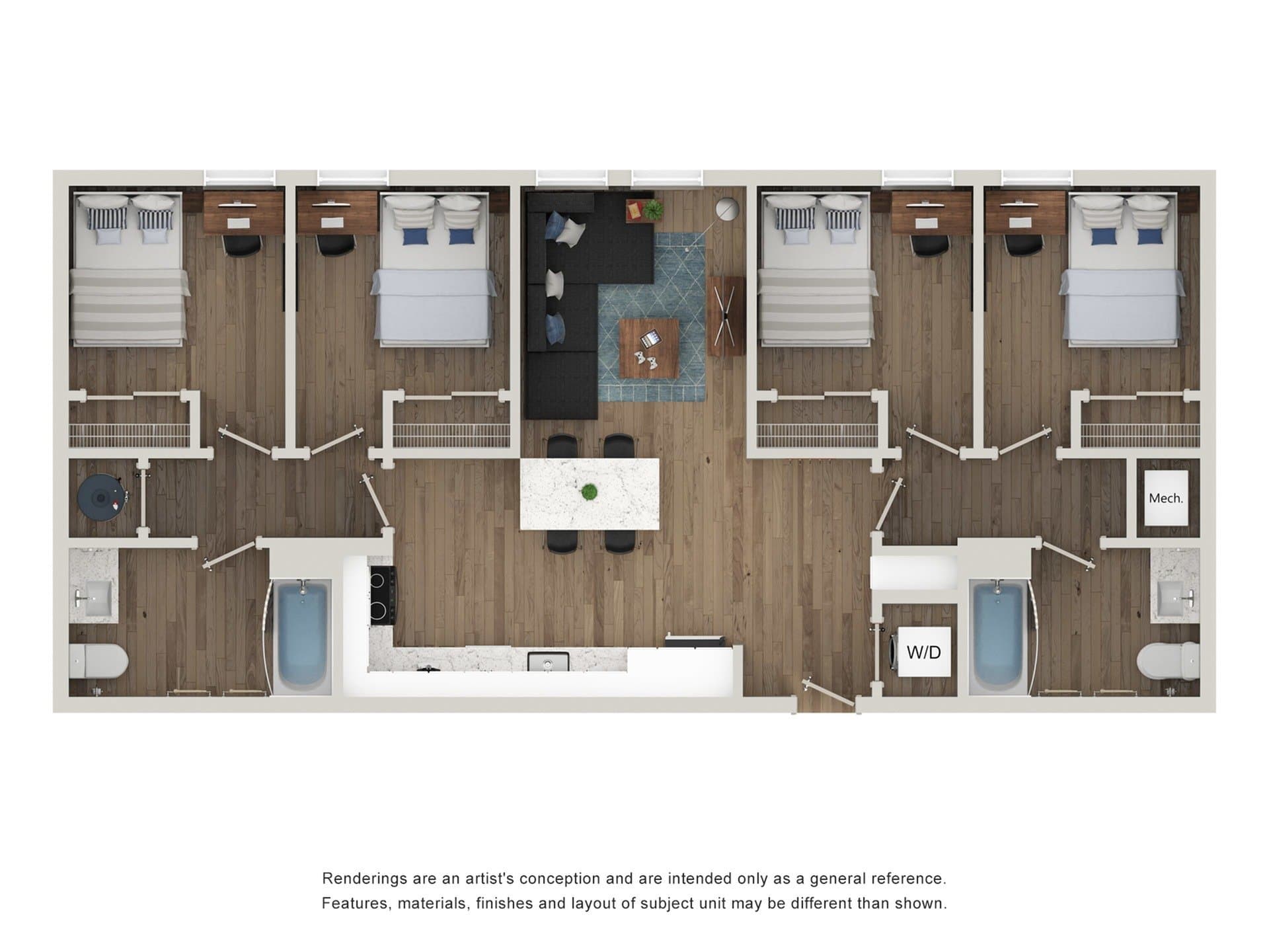 4 Bedroom - Boulder floorplan