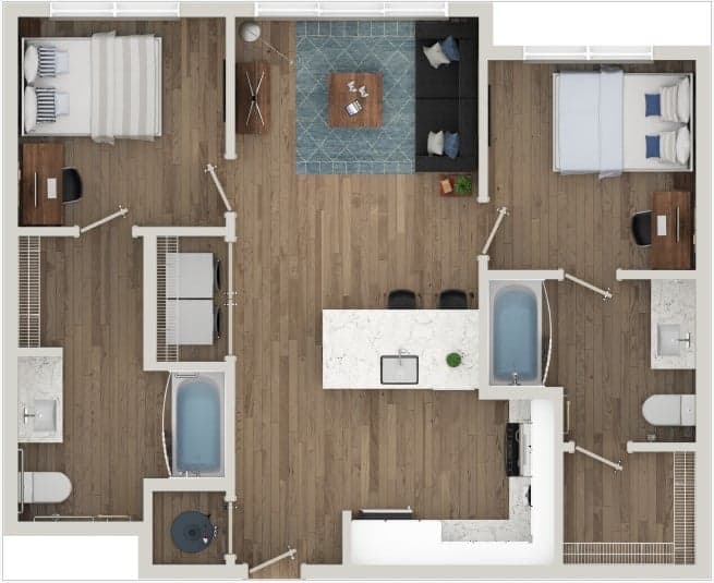 2 Bedroom - Frisco floorplan
