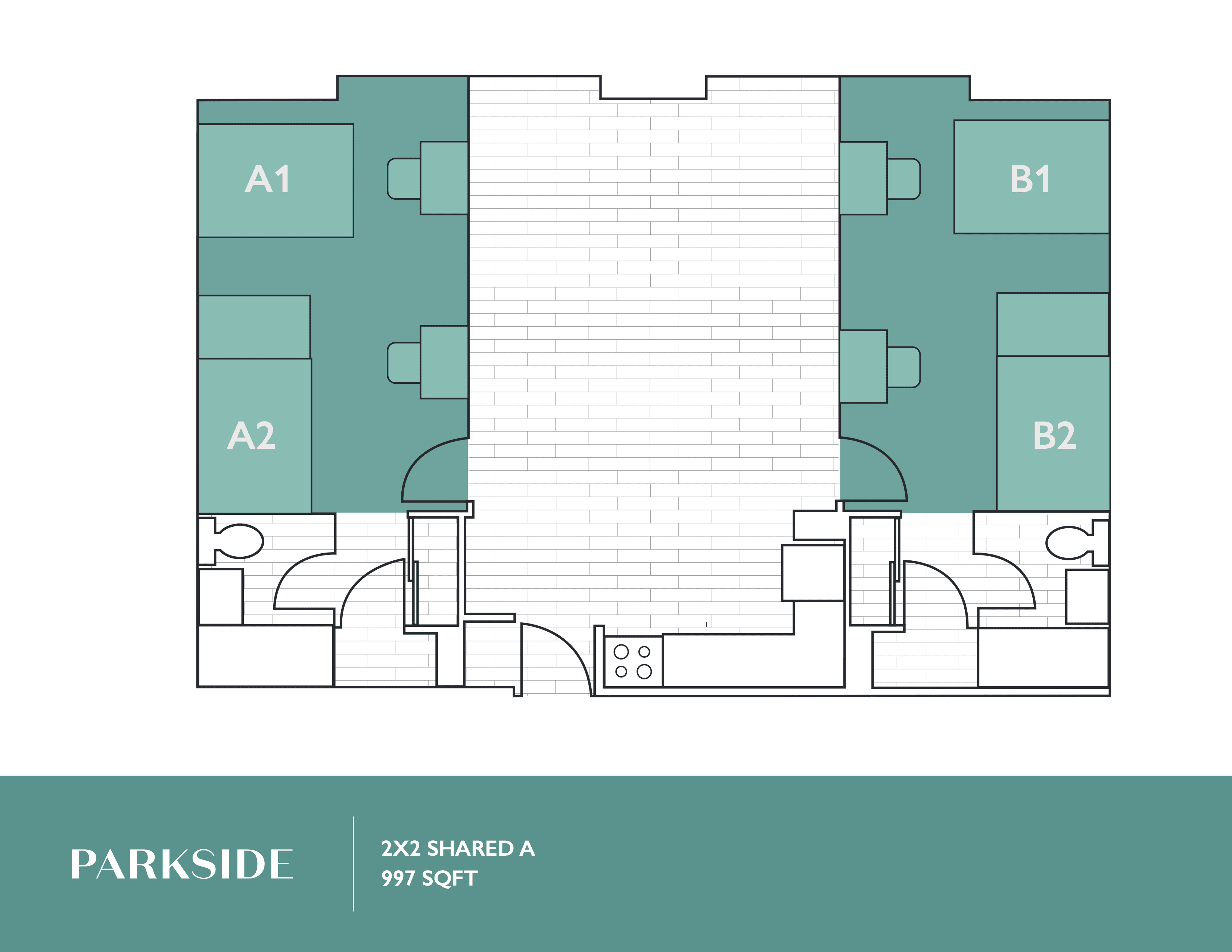 2x2 Shared floorplan