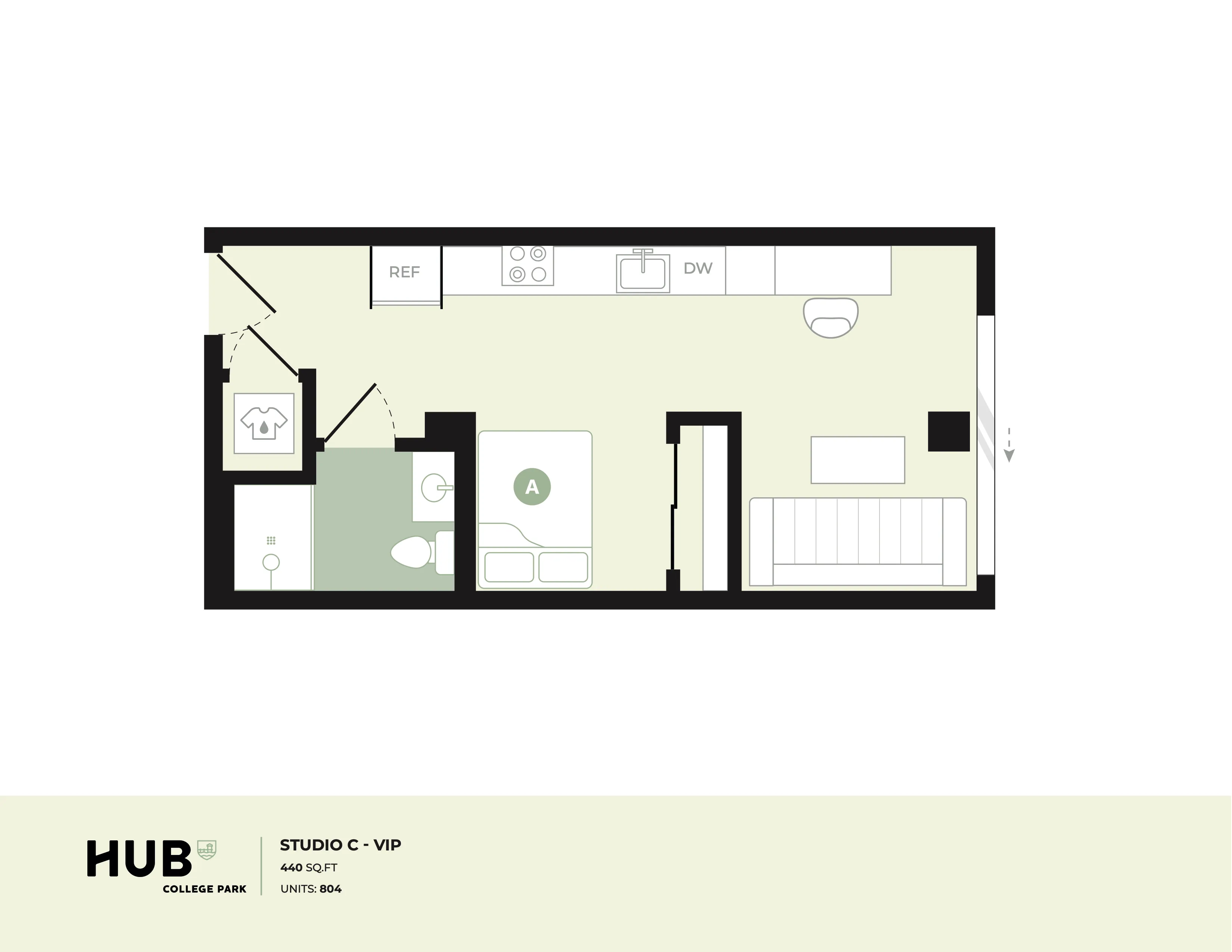 Studio C floorplan