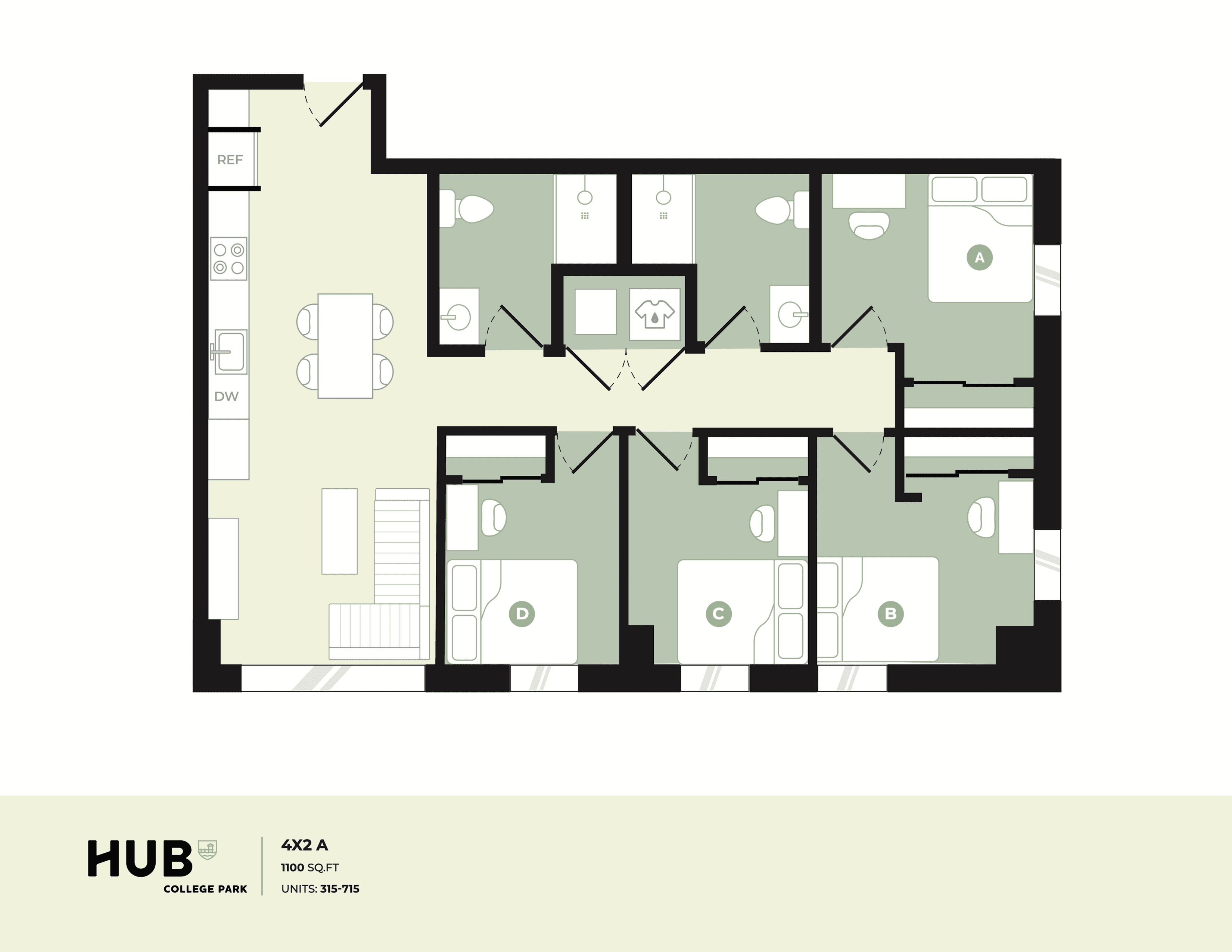 4x2 A floorplan