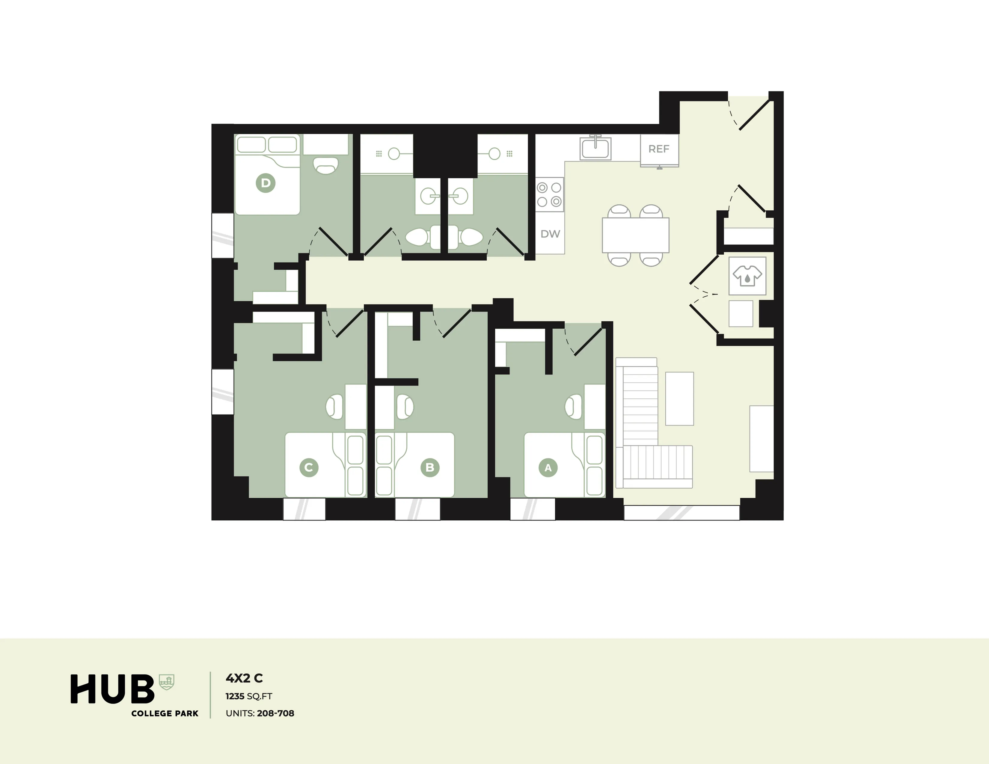 4x2 C floorplan
