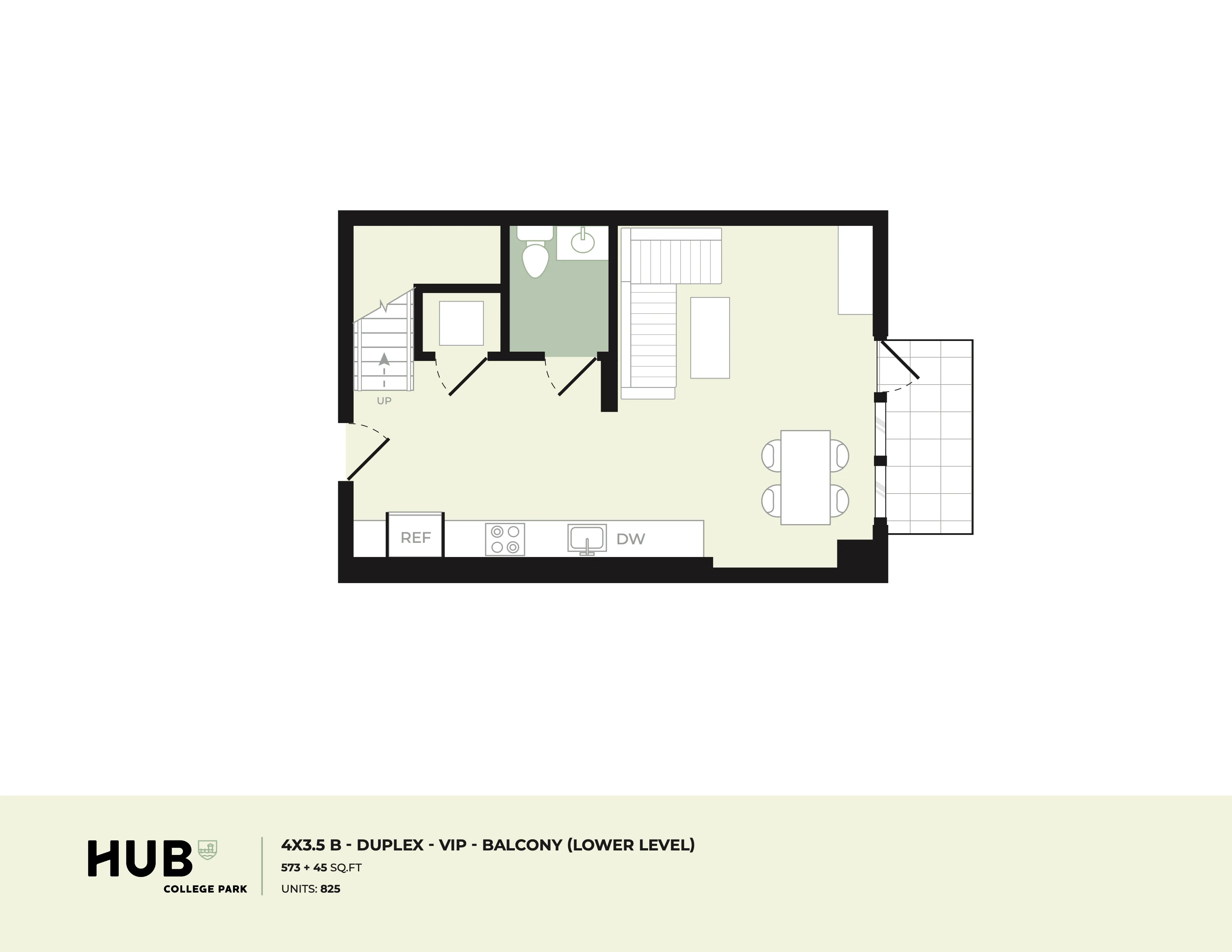 4x3.5 TH B floorplan