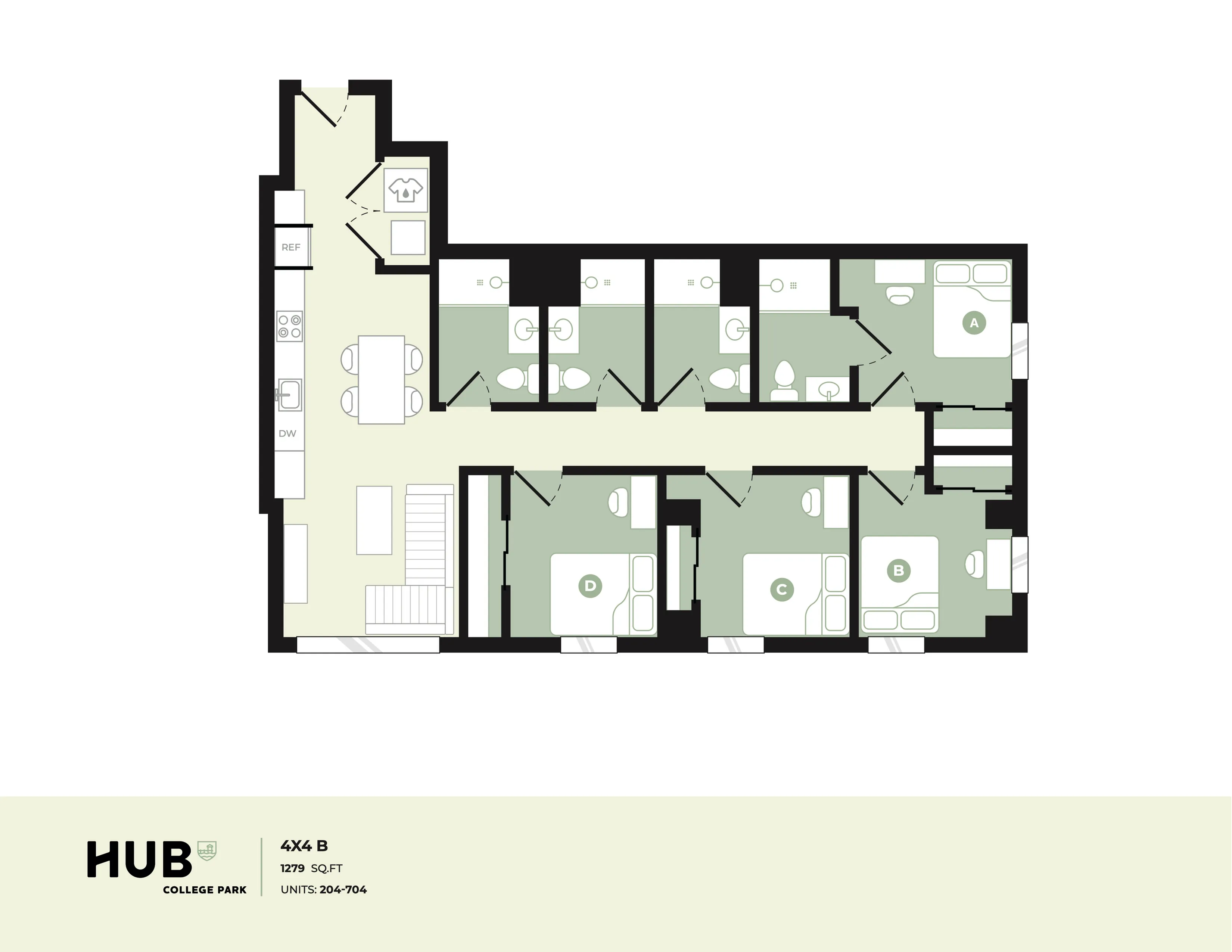 4x4 B floorplan