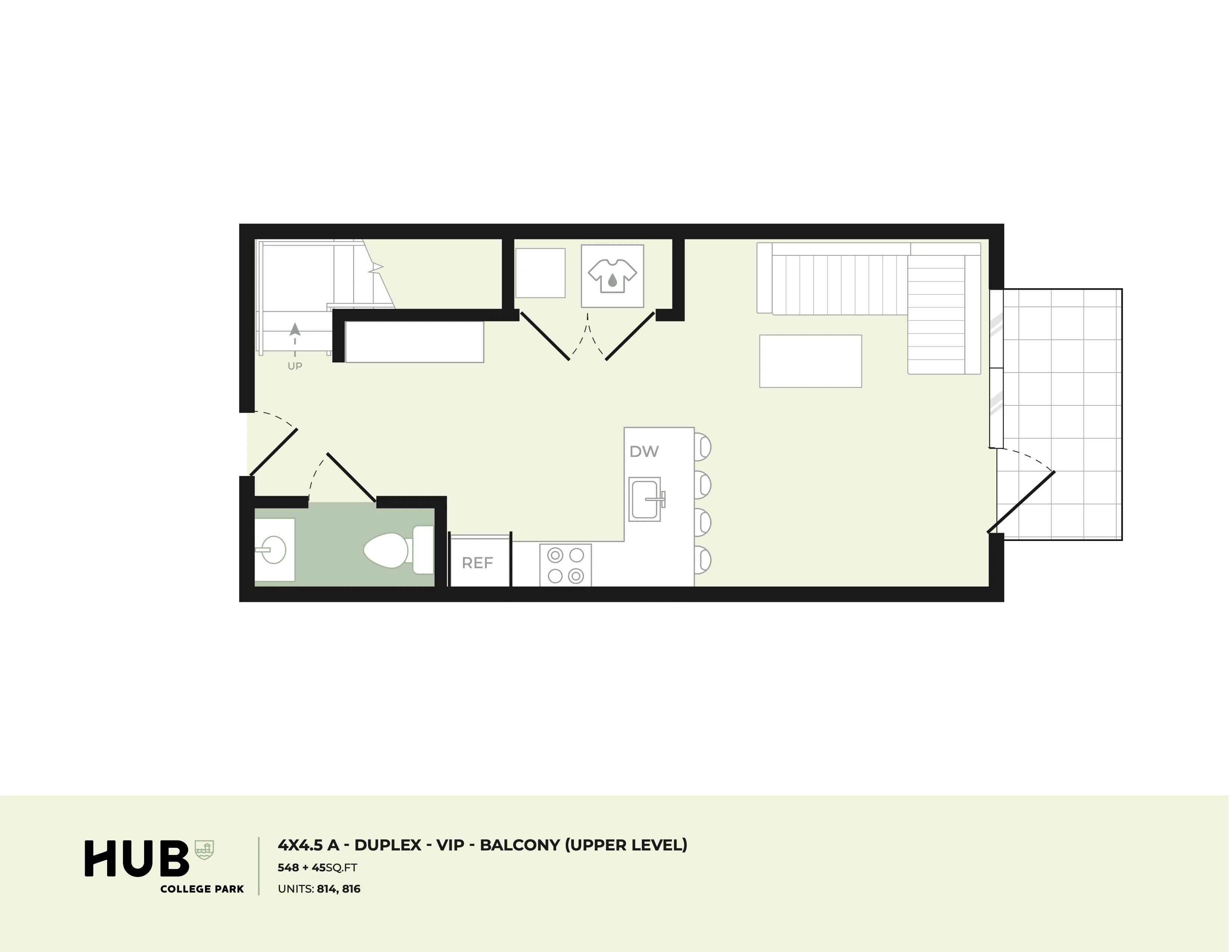 4x4.5 TH A floorplan