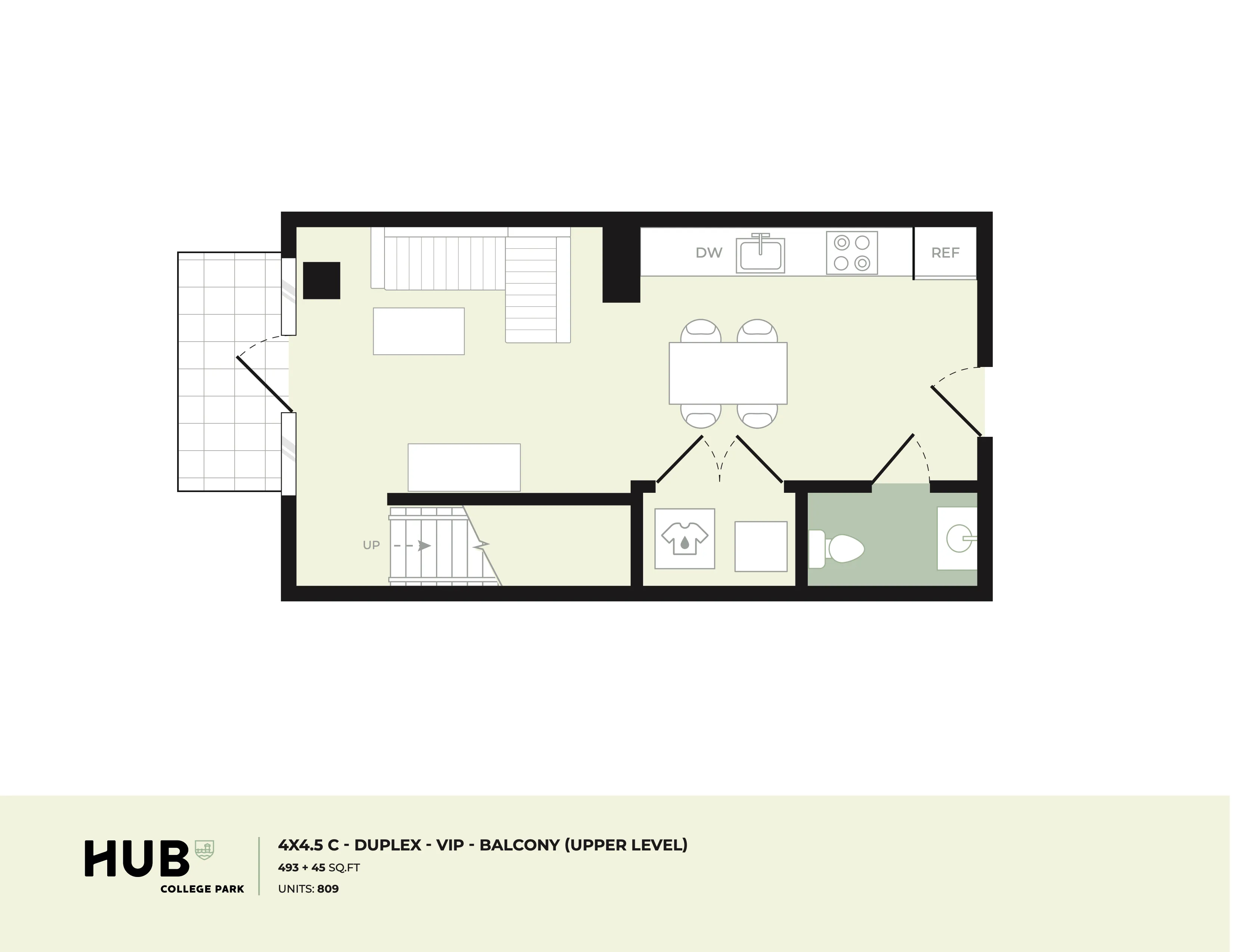 4x4.5 TH C floorplan