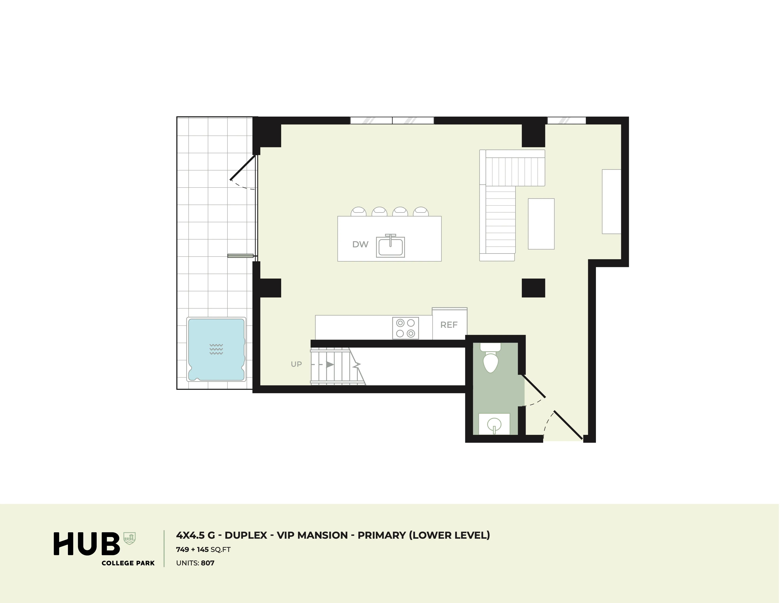 4x4.5 TH G floorplan