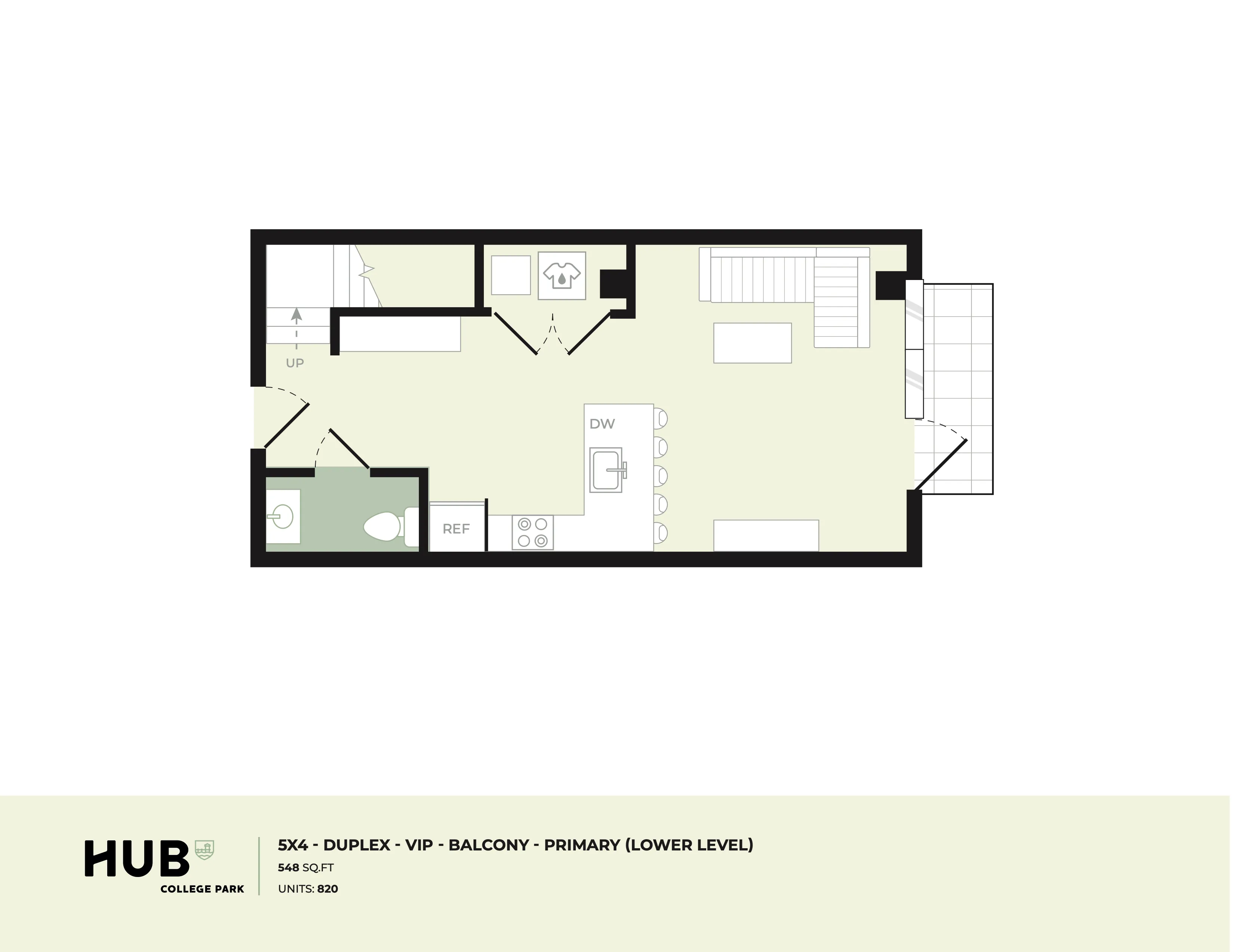 5x4 TH A floorplan