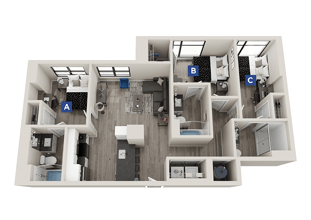 Chelsea - 3x3 floorplan