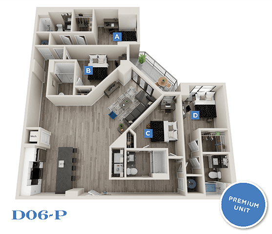 Denmark - 4x4 floorplan