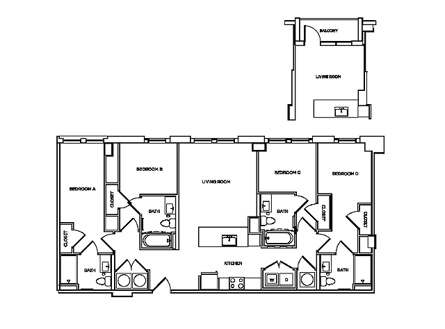Derby 3 - 4x4 floorplan