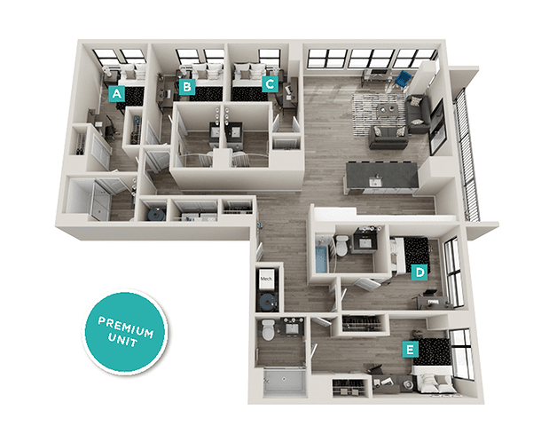 Eckington - 5x5 floorplan