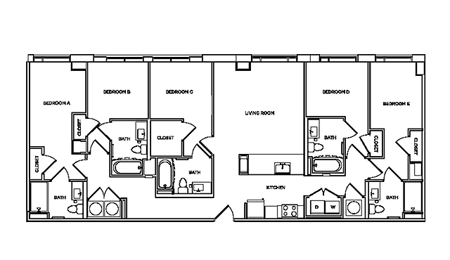 Edgewood 1 - 5x5 floorplan